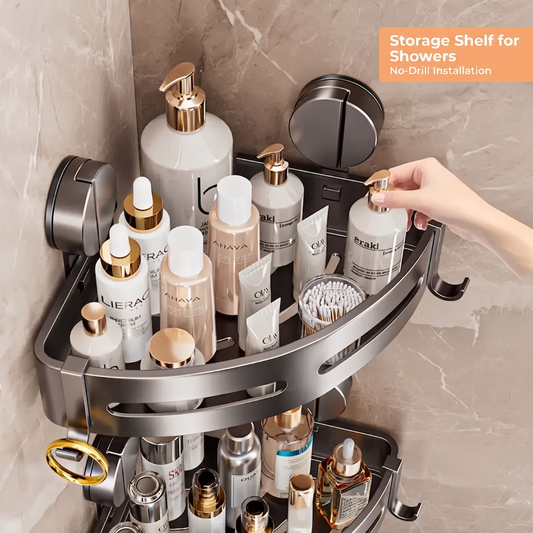 ShowerRack™ - Drill-Free Shower Storage Shelf for a Clutter-Free Bathroom
