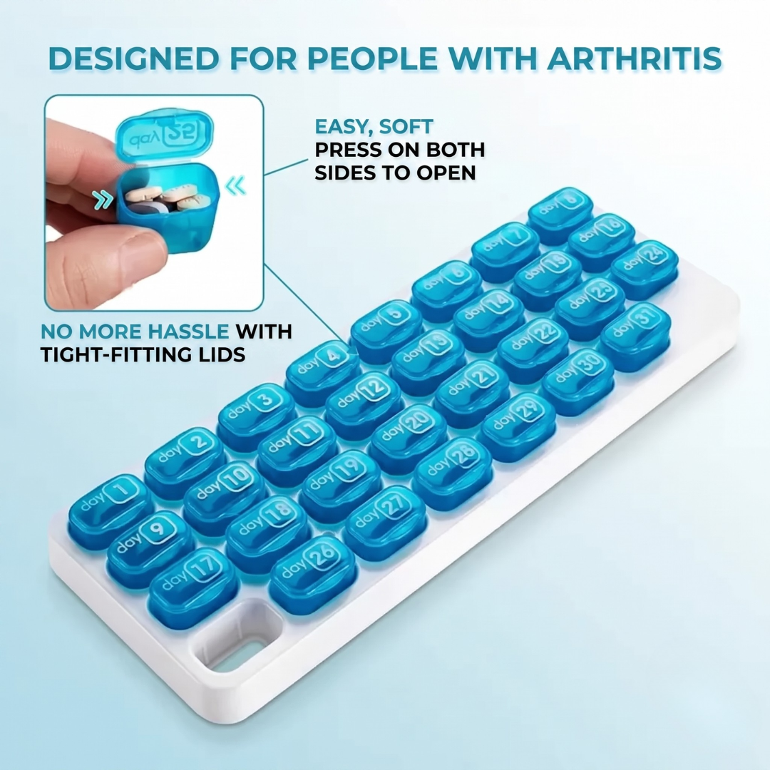 DoseMate™ - Stay Organised with a Practical 31-Day Pill Organiser