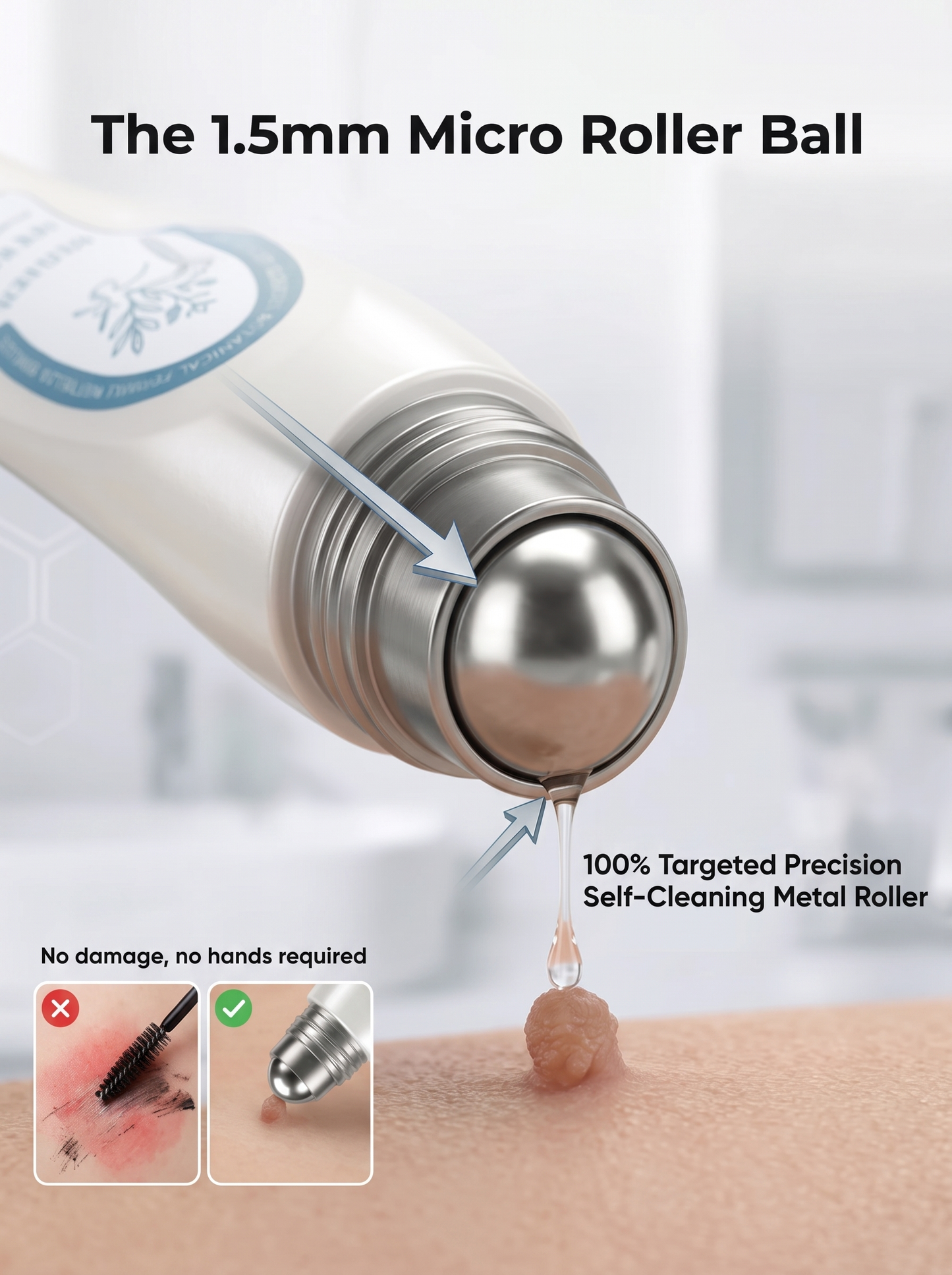 DermaErase™ – Precision Roll-On for Warts, Skin Tags & Blemishes