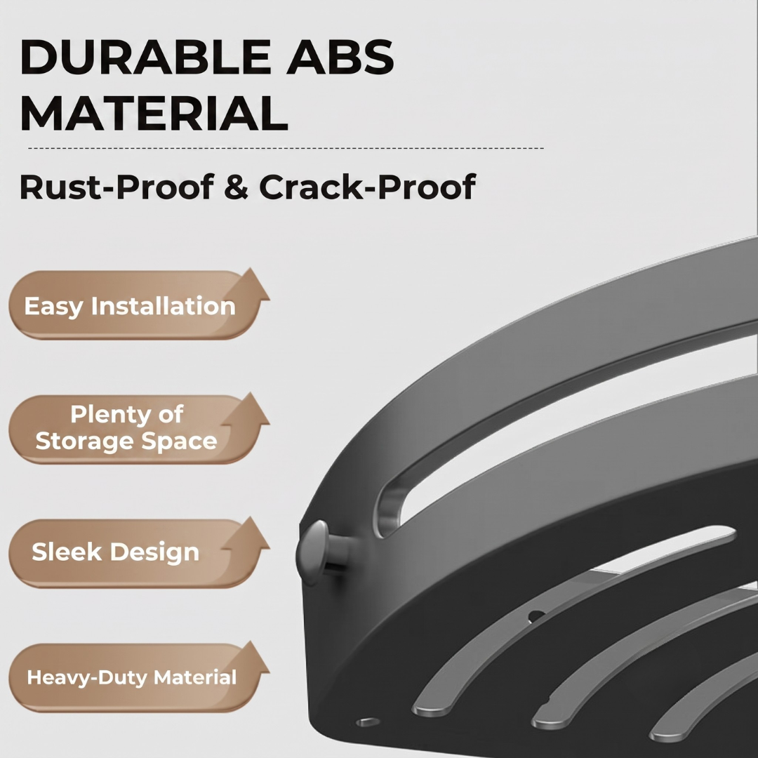 ShowerRack™ - Drill-Free Shower Storage Shelf for a Clutter-Free Bathroom