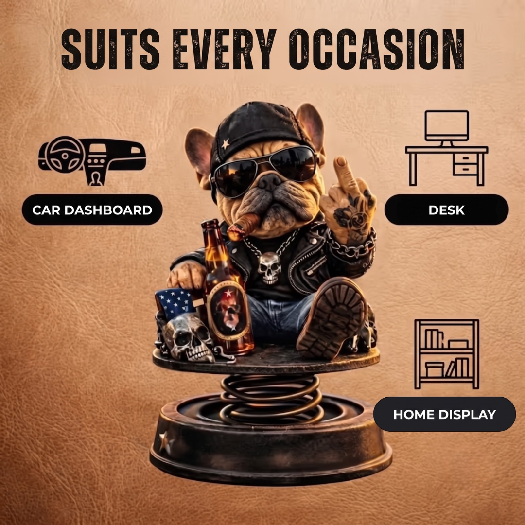 BobbleBull™ - Bulldog Dashboard Bobblehead