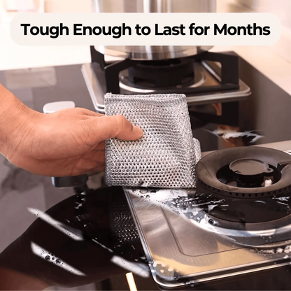 Scrubix™ – Reusable Scratch-Free Cleaning Scrubber for Kitchen, Bathroom & Home