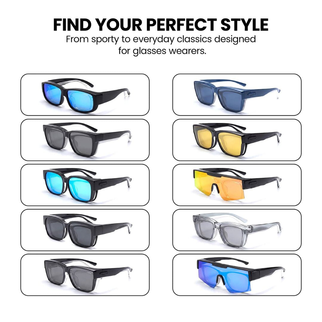 EasyShade™ - Sunglasses That Fit Over Your Glasses