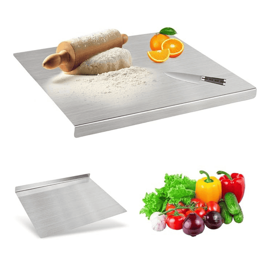SteelPrep™ – Premium Food-Grade Stainless Steel Chopping Board