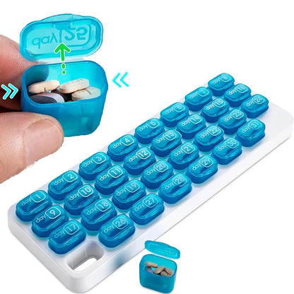 DoseMate™ - Stay Organised with a Practical 31-Day Pill Organiser