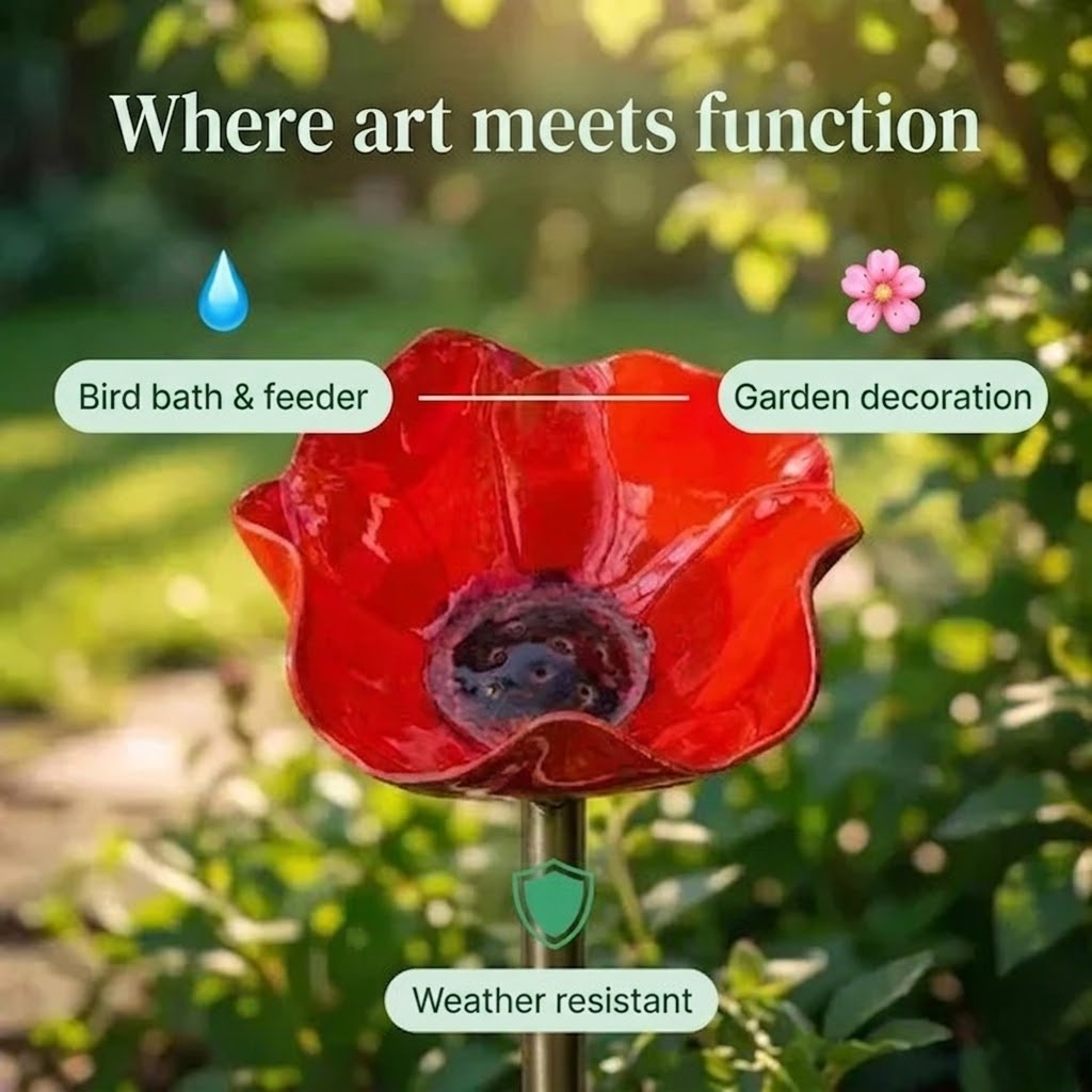 AviFlora™ – Botanical Bird Bath for Birds, Bees & Butterflies