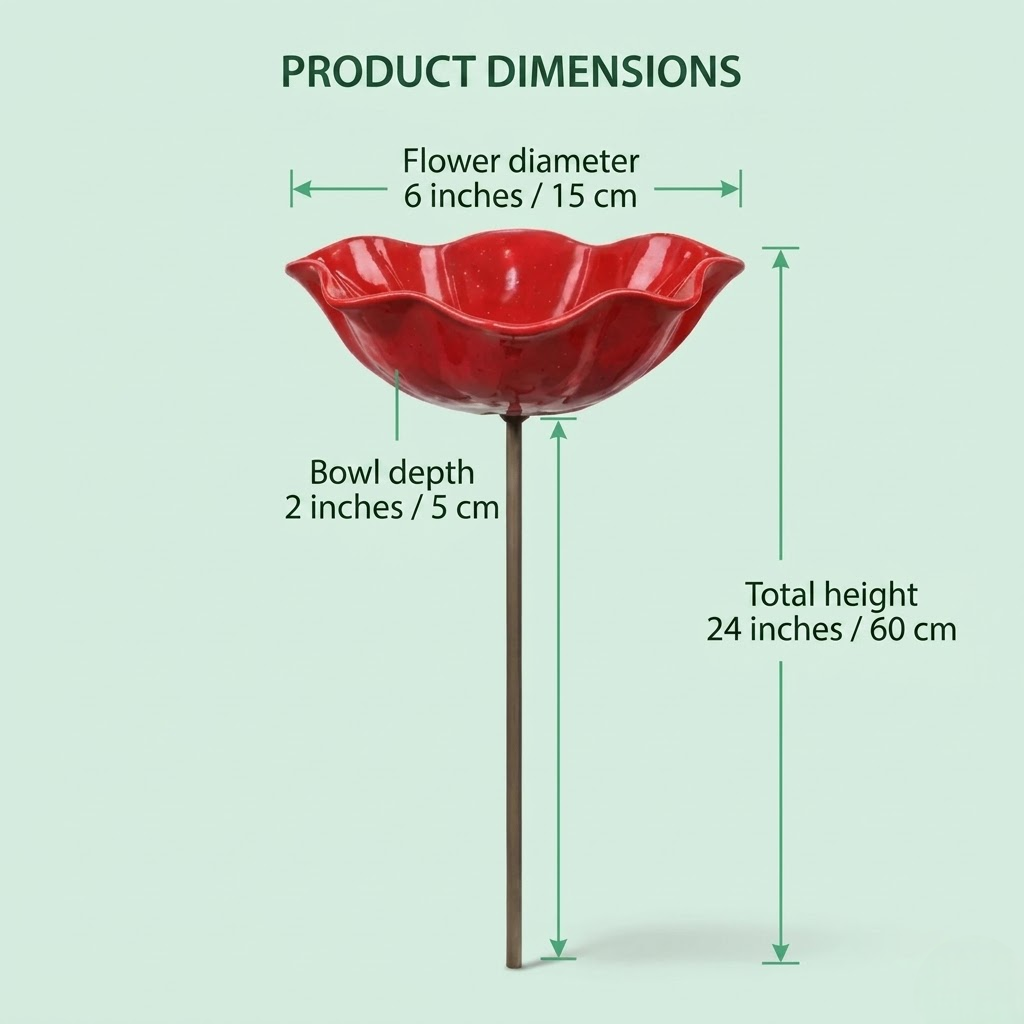 AviFlora™ – Botanical Bird Bath for Birds, Bees & Butterflies